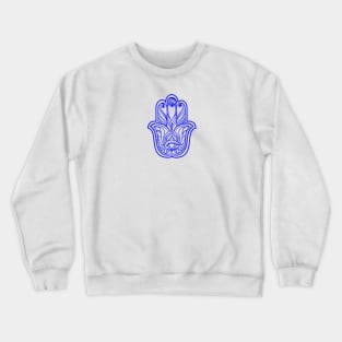 Amulet Hamsa or Hand of Fatima Crewneck Sweatshirt